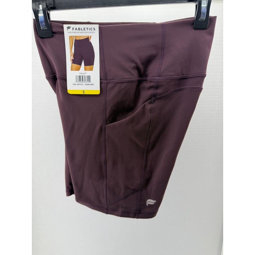 Fabletics Women's Oasis Pureluxe Bike Short w/ Pockets Workout / Yoga / Biking